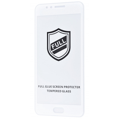 Захисне скло Full Glue для Meizu M5s з білою рамкою-0