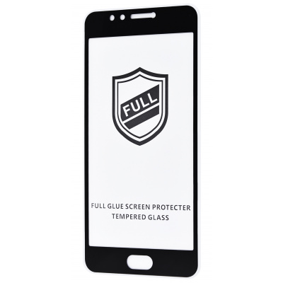 Захисне скло Full Glue для Meizu M5s з чорною рамкою-0