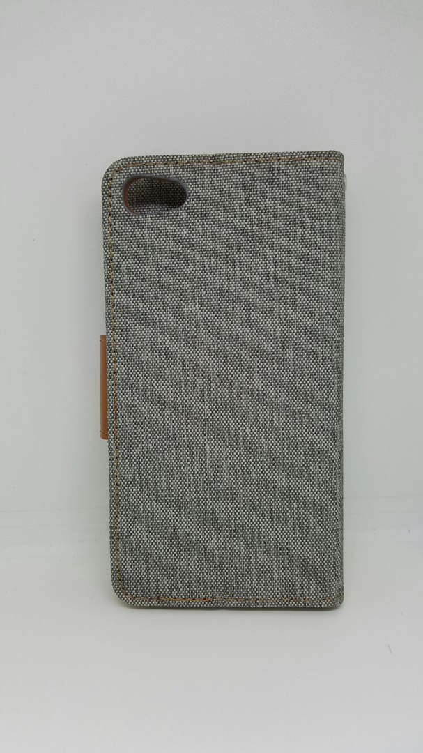 Книжка Goospery Canvas для Meizu U20 сіра-1