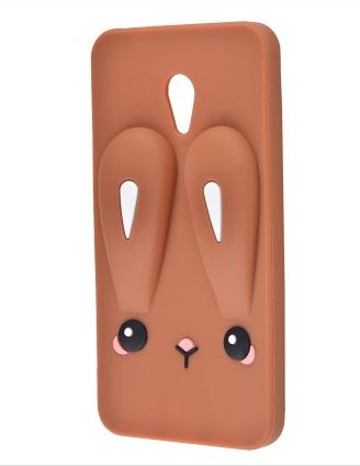 Накладка TOYS для Meizu M5 Note (M621) Кролик коричневий плаский 3D-0