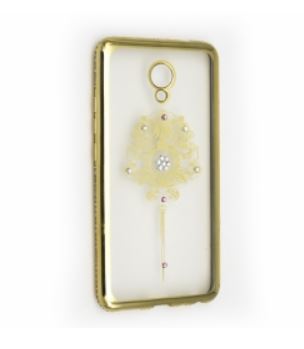 Чехол для Meizu M6 (M711)  KINGXBAR DIAMOND заколка золотая-0
