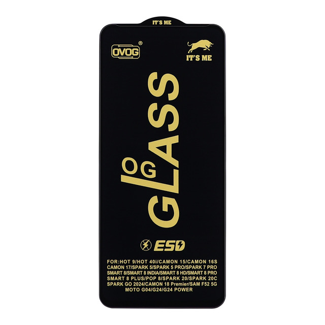 Захисне скло OG Glass для Moto G04/G24/G24 Power/Hot 40i/Spark 5 Pro/Smart 8/Smart 8 Plus/Spark 20C/Spark GO 2024-0