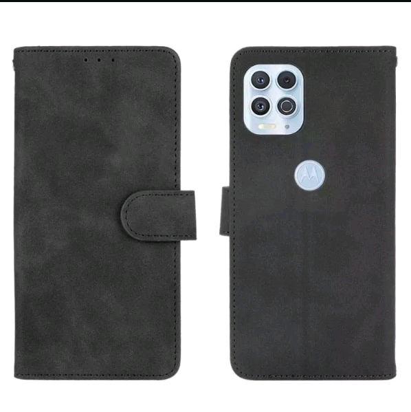 Книжка Leather Book для Motorola Moto G100/Edge S (Black)-0
