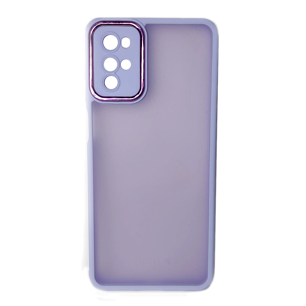 Накладка Luxury Metal Lens для MOTOROLA G22 (Бузковий)-0