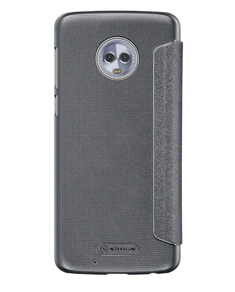 Книжка Nillkin Sparkle Leather для Motorola Moto G6 чорна-1