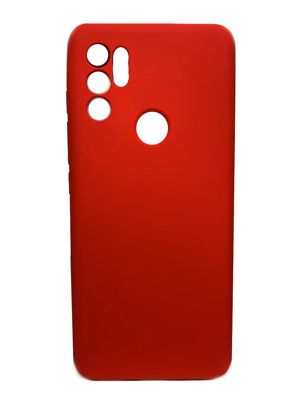 Silicone Case Full Camera для Moto G60s Red-0