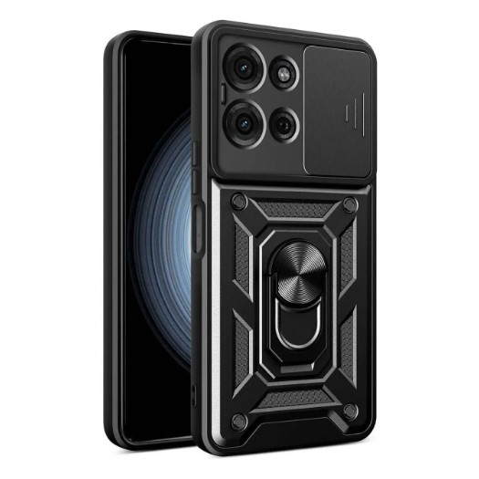 Накладка Camshield Serge Ring для MOTOROLA G75 чорна-0
