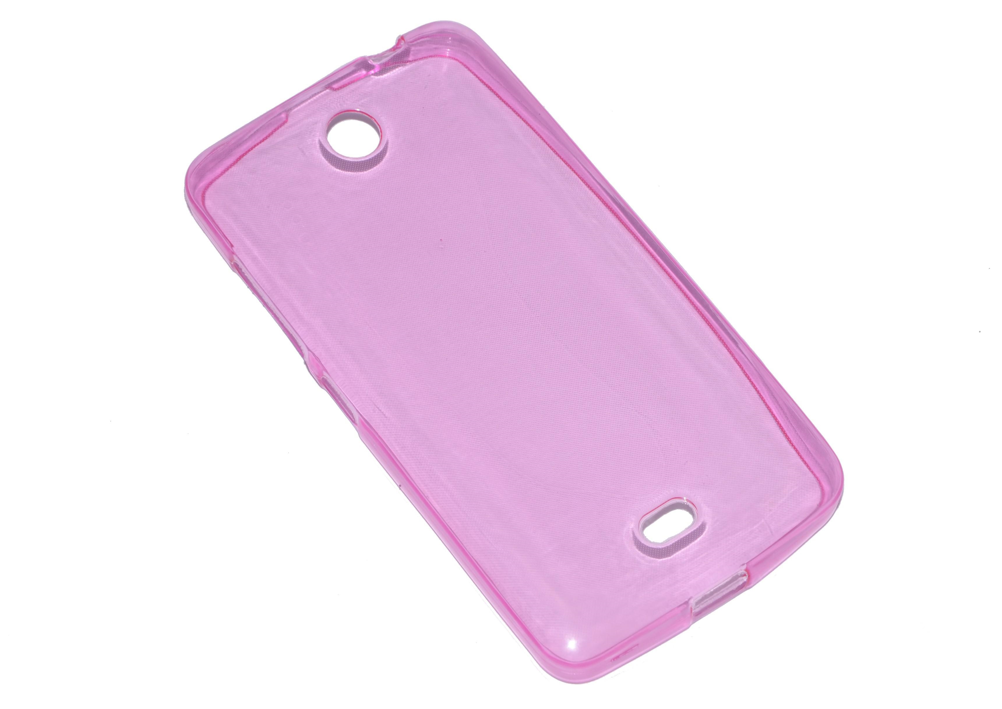 Накладка TPU 0,33 mm для Nokia 430 рожева-0