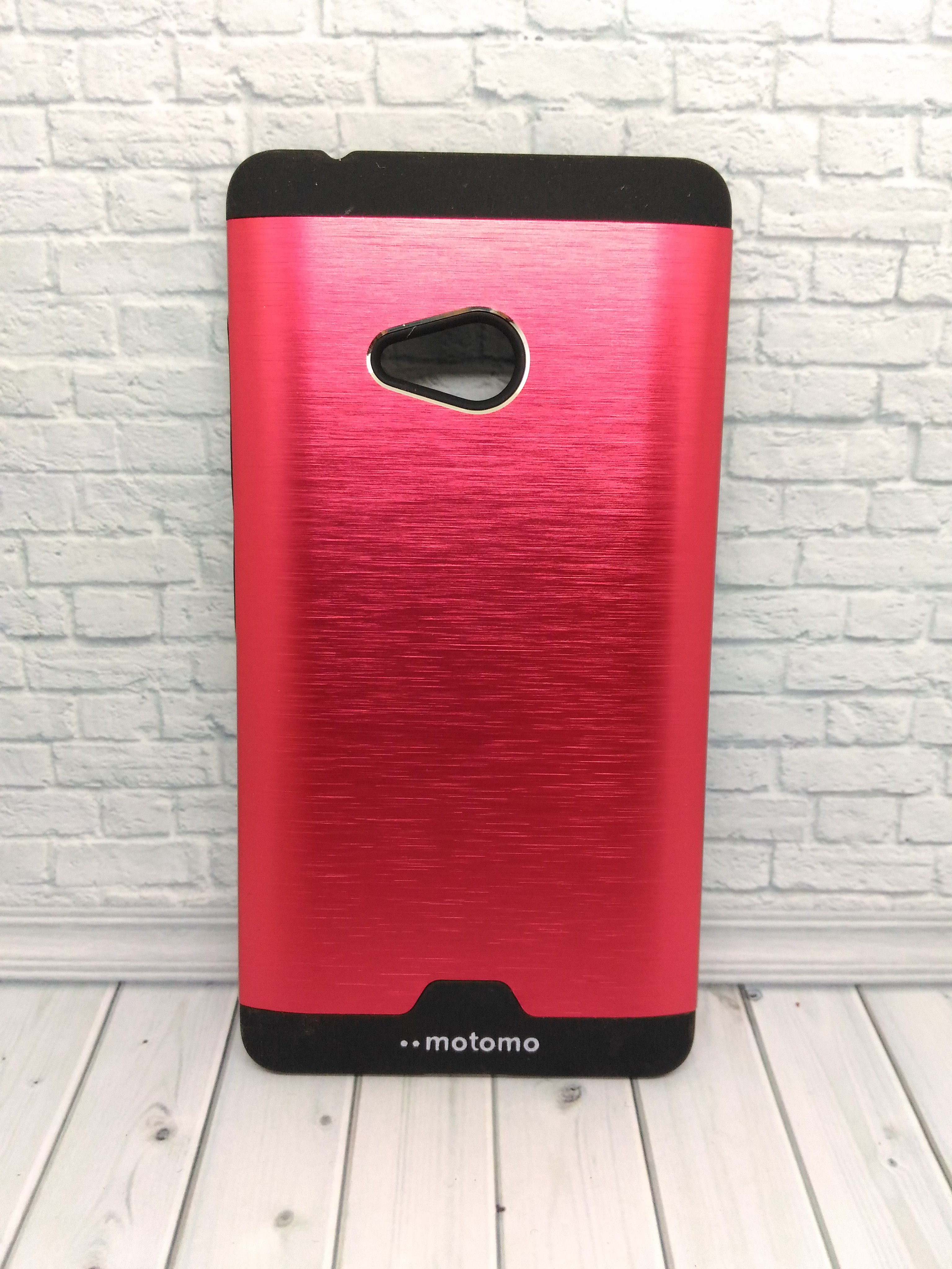 Накладка для Nokia Lumia 540 Motomo металева червона-0
