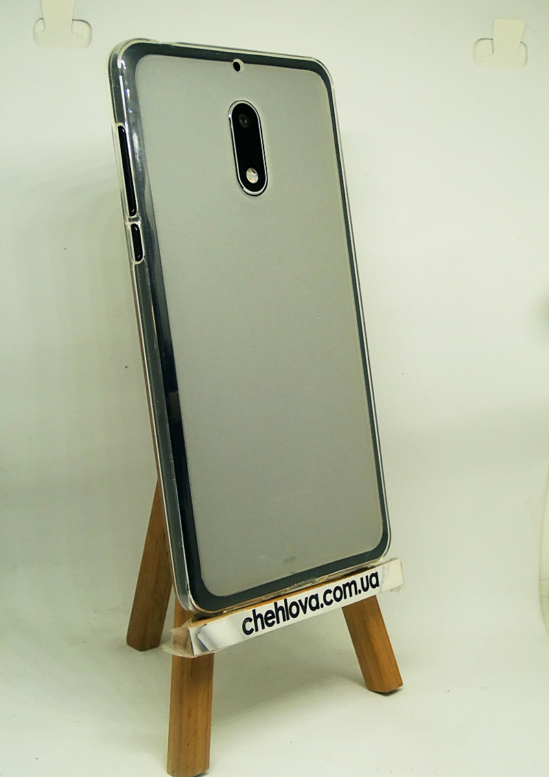 Накладка для Nokia 6 білий силікон-0