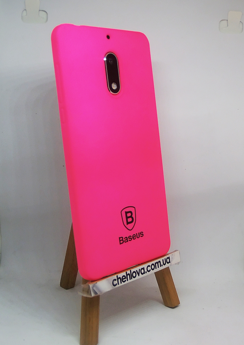 Накладка Baseus Soft Colorit Case для Nokia 6 рожева-0