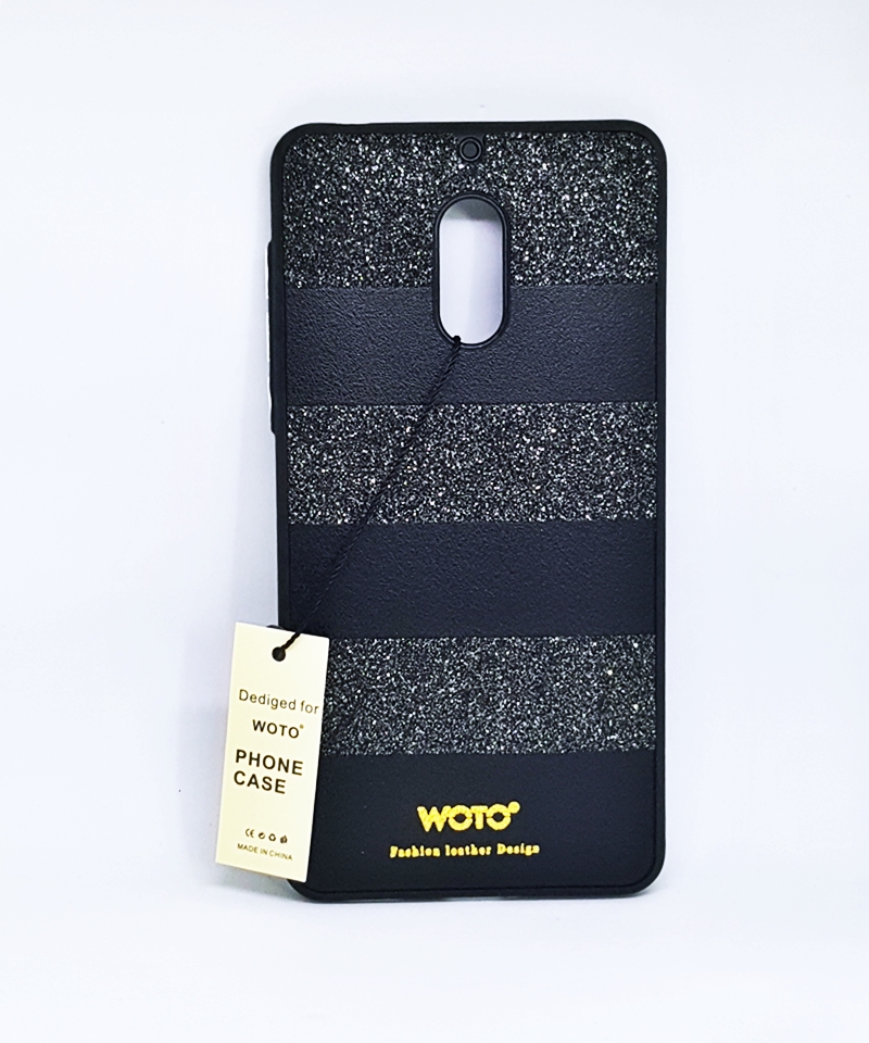 Чохол Shine Leather Nokia 6 чорний-0