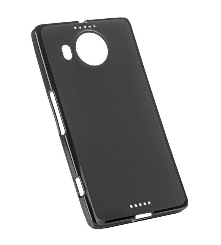 Накладка TOTO для Microsoft Lumia 950 матовий силікон чорний-0