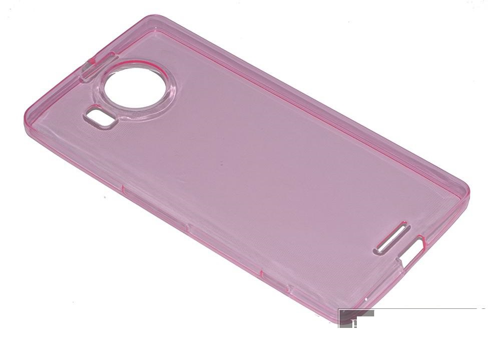 Накладка TPU Сrystal для Nokia 950 XL рожева-0