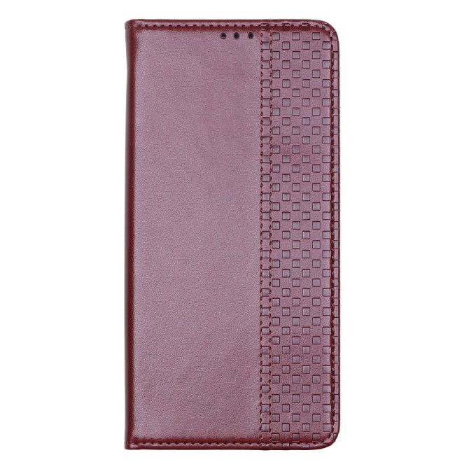 Книжка Chess Skin для Samsung Galaxy A34 (Бордова)-0
