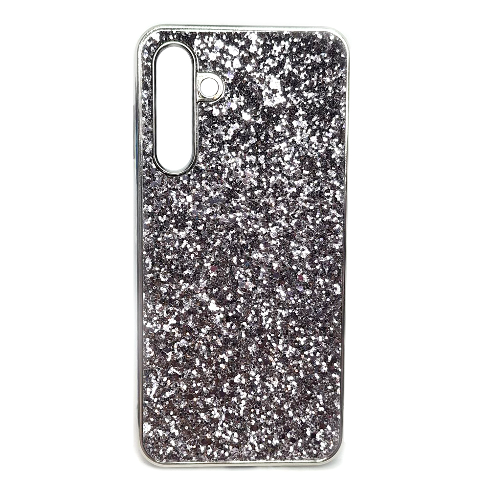Накладка Sparkle Storm для Samsung A35 (Темно сріблястий)-0