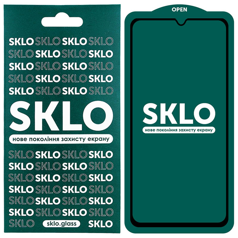 Захисне скло SKLO 5D для Vivo V20 чорна рамка-0