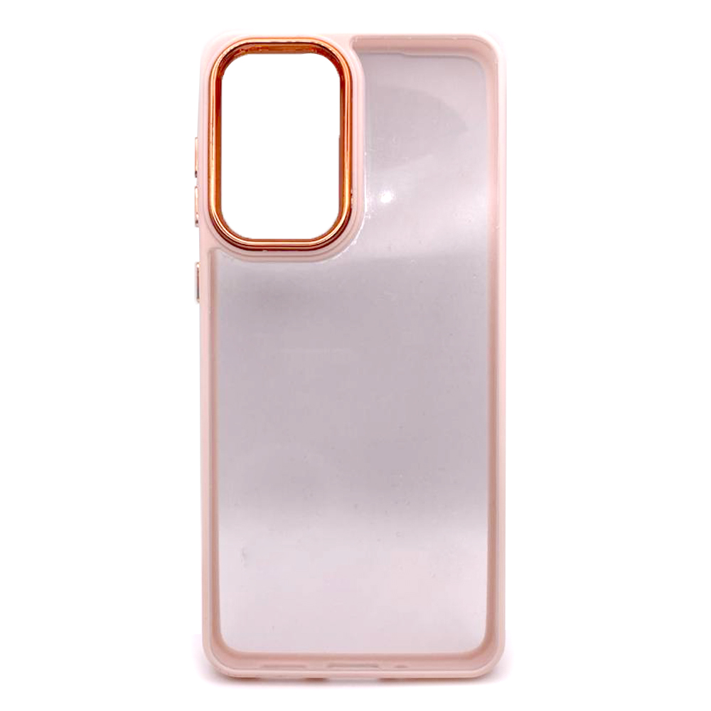 Накладка Metal camera для Samsung A33 рожева-0