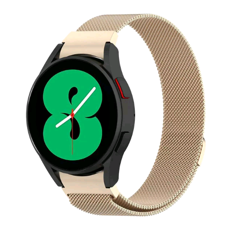 Ремінець Milanese Loop для Samsung Watch 4 / Watch 5 20 mm (Gold)-0