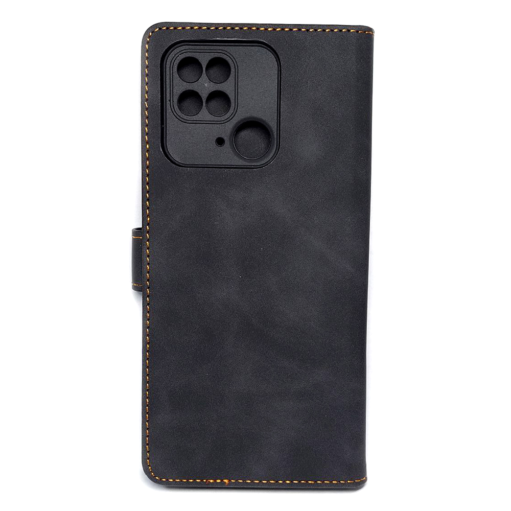 Книжка Cover Stylish Slot Matte для Xiaomi Redmi 10C (Чорна)-1