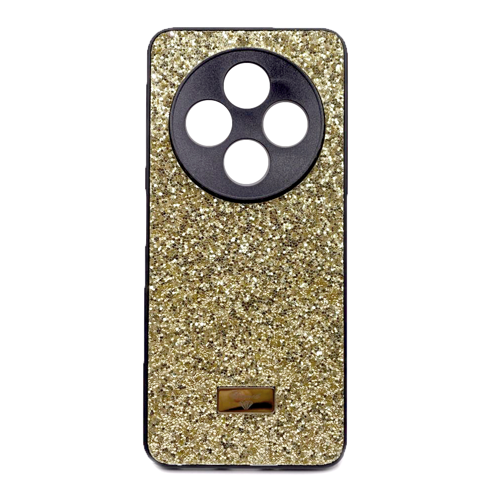 Накладка Bling Grainy Diamond Separate Camera для Xiaomi Redmi 14C/Poco C75  (Світло-золота)-0