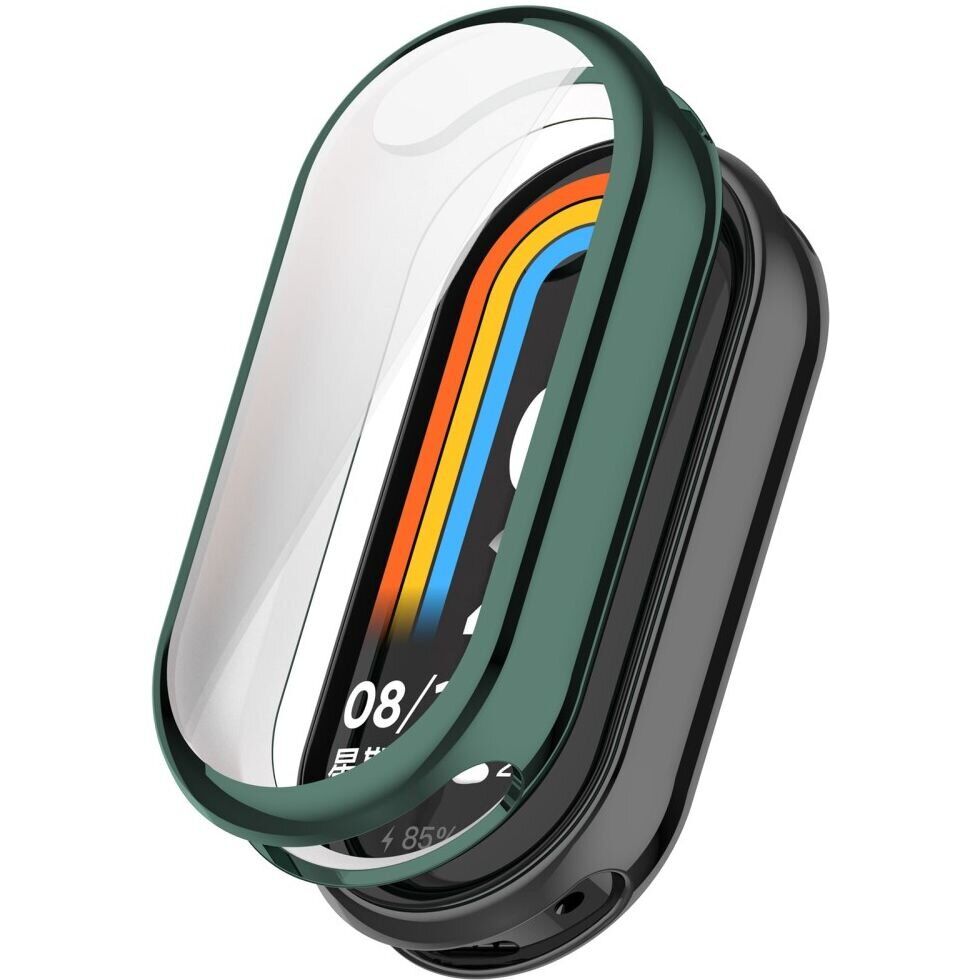 Чохол-накладка Silicone Face Case для Xiaomi Mi Band 8 (Green)-0