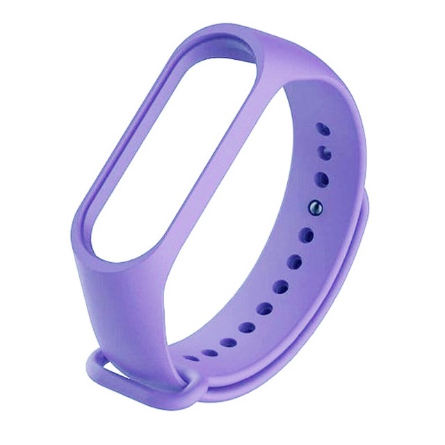 Ремінець Silicone для Xiaomi Mi Band 3/4 (Lilac Purple)-0