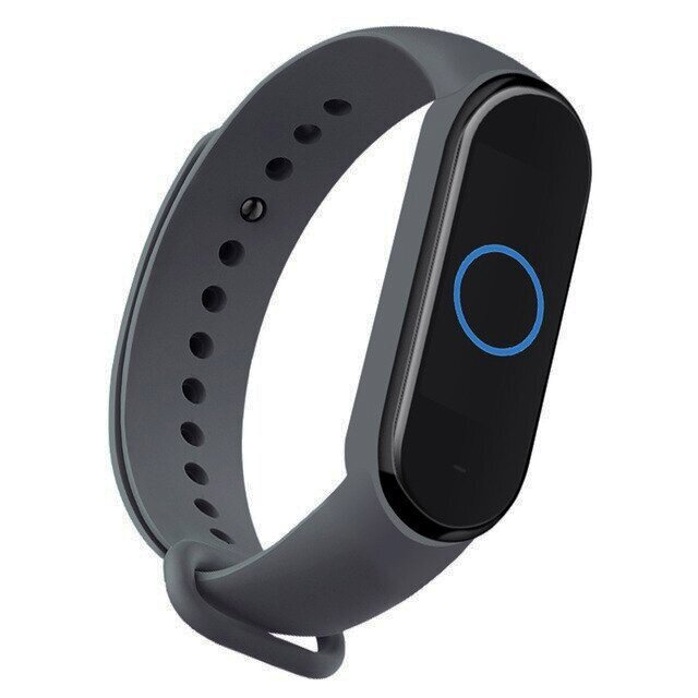 Ремінець Silicone для Xiaomi Mi Band 3/4 (Grey)-0
